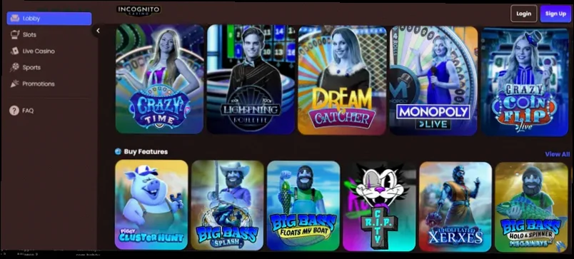 Incognito casino välkomstbonus 450% upp till 1500 euro